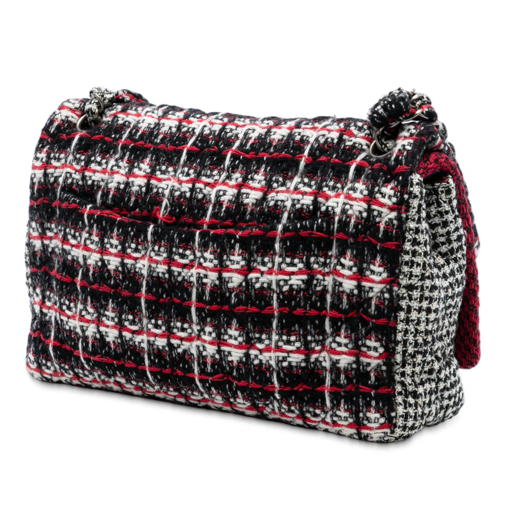 Chanel Medium CC Tweed Multi Print Double Flap Bag