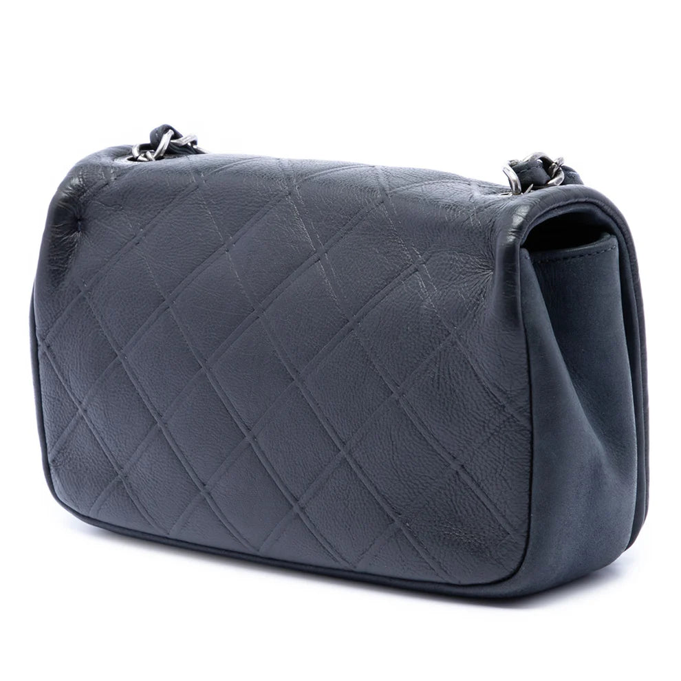 Chanel Small Diamond Embossed Calfskin New Chic Flap Bag