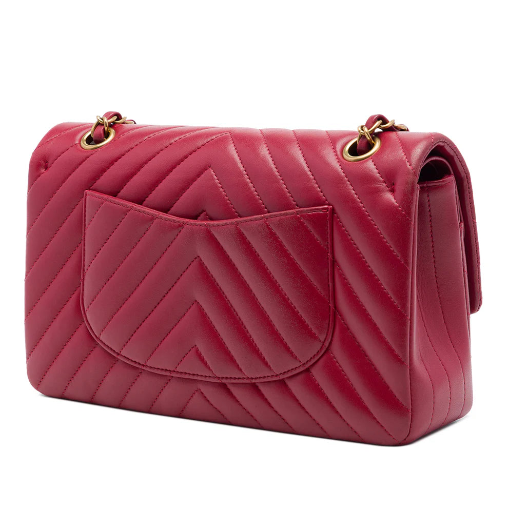 Chanel Medium Classic Chevron Lambskin Double Flap Bag