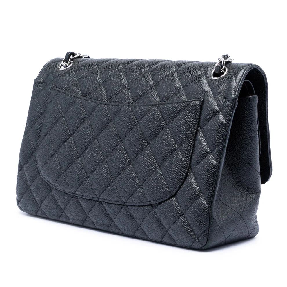 Chanel Jumbo Classic Caviar Double Flap Bag