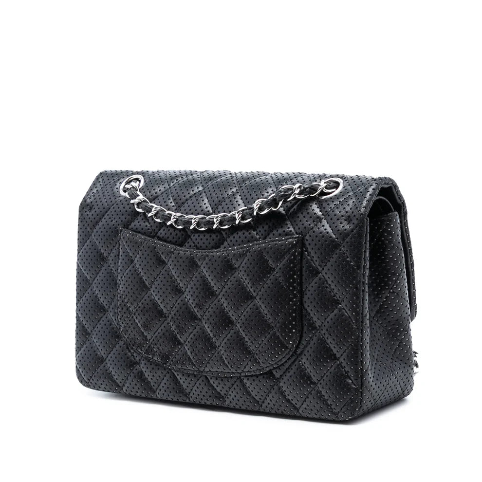 Chanel Medium Classic Perforated Lambskin Double Flap Bag