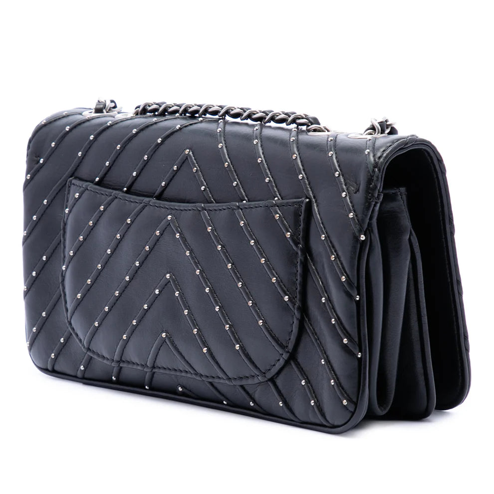 Chanel Chevron Lambskin Stud Wars Full Flap Bag