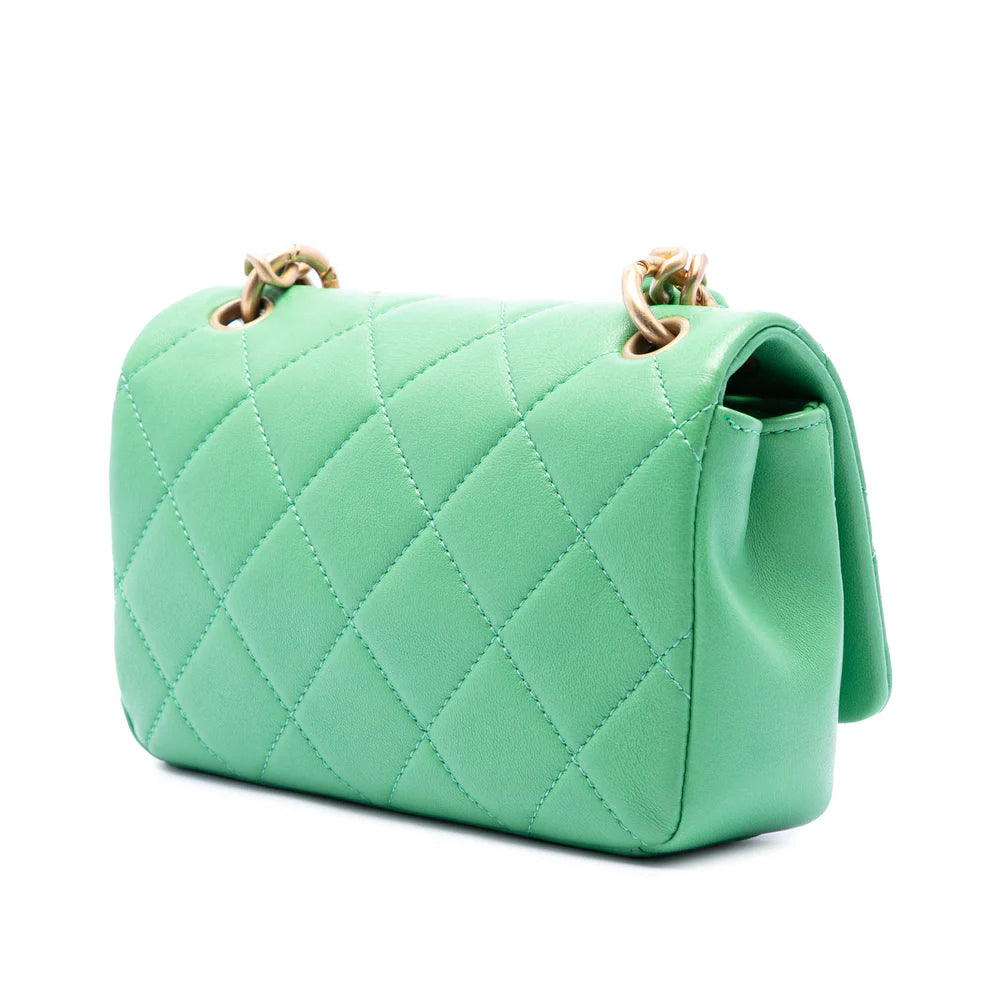 Chanel Small Quilted Lambskin Chain Is More Flap Bag