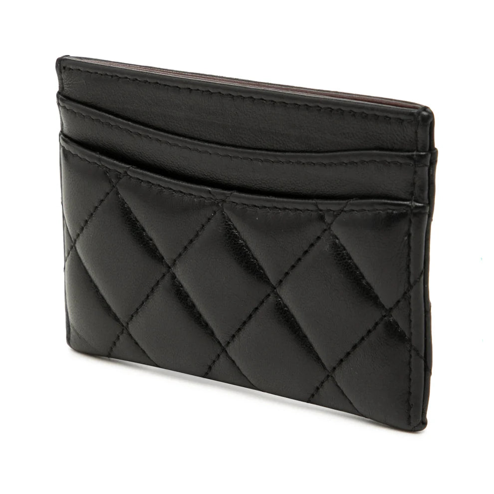 Chanel CC Quilted Lambskin Card Holder