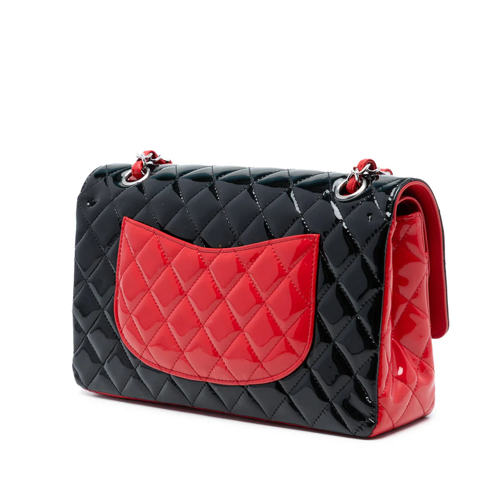 Chanel Medium Classic Bicolor Patent Double Flap Bag