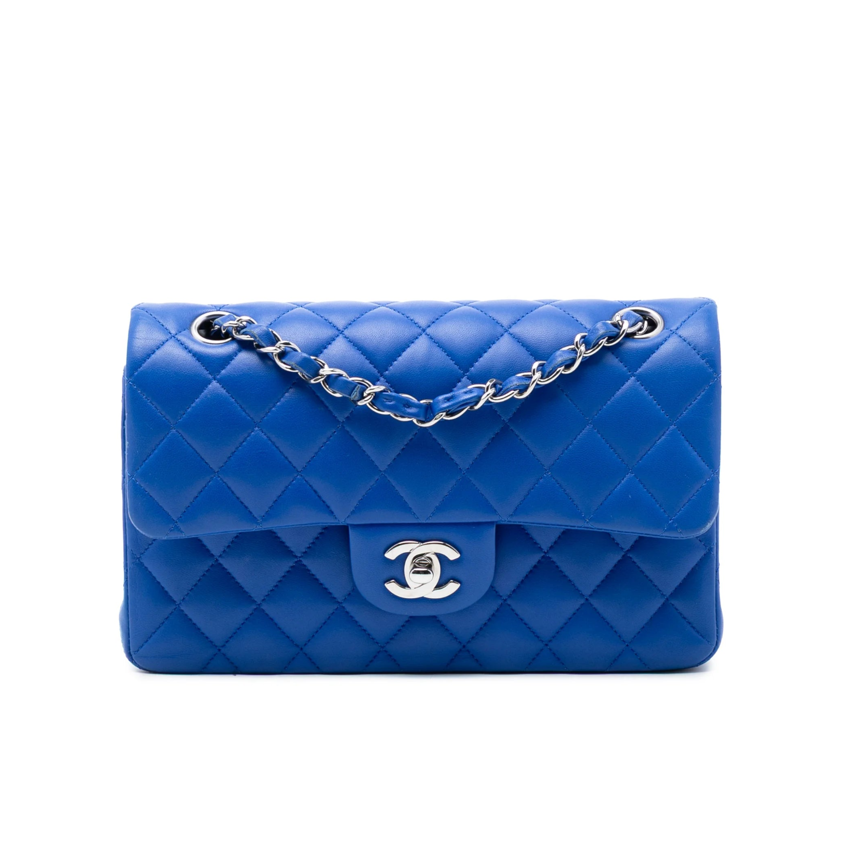 Chanel Small Double Flap Bag Blue
