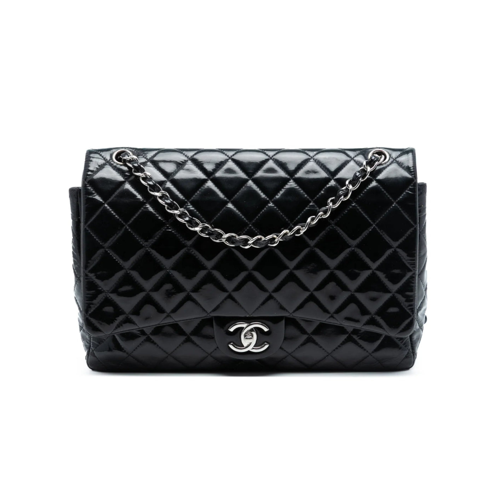Chanel Maxi Jumbo Patent Double Flap