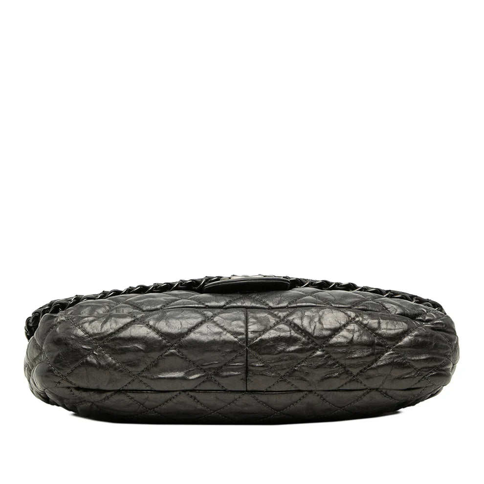 Chanel Medium Quilted Metallic Aged Calfskin Chain Me Flap Bag