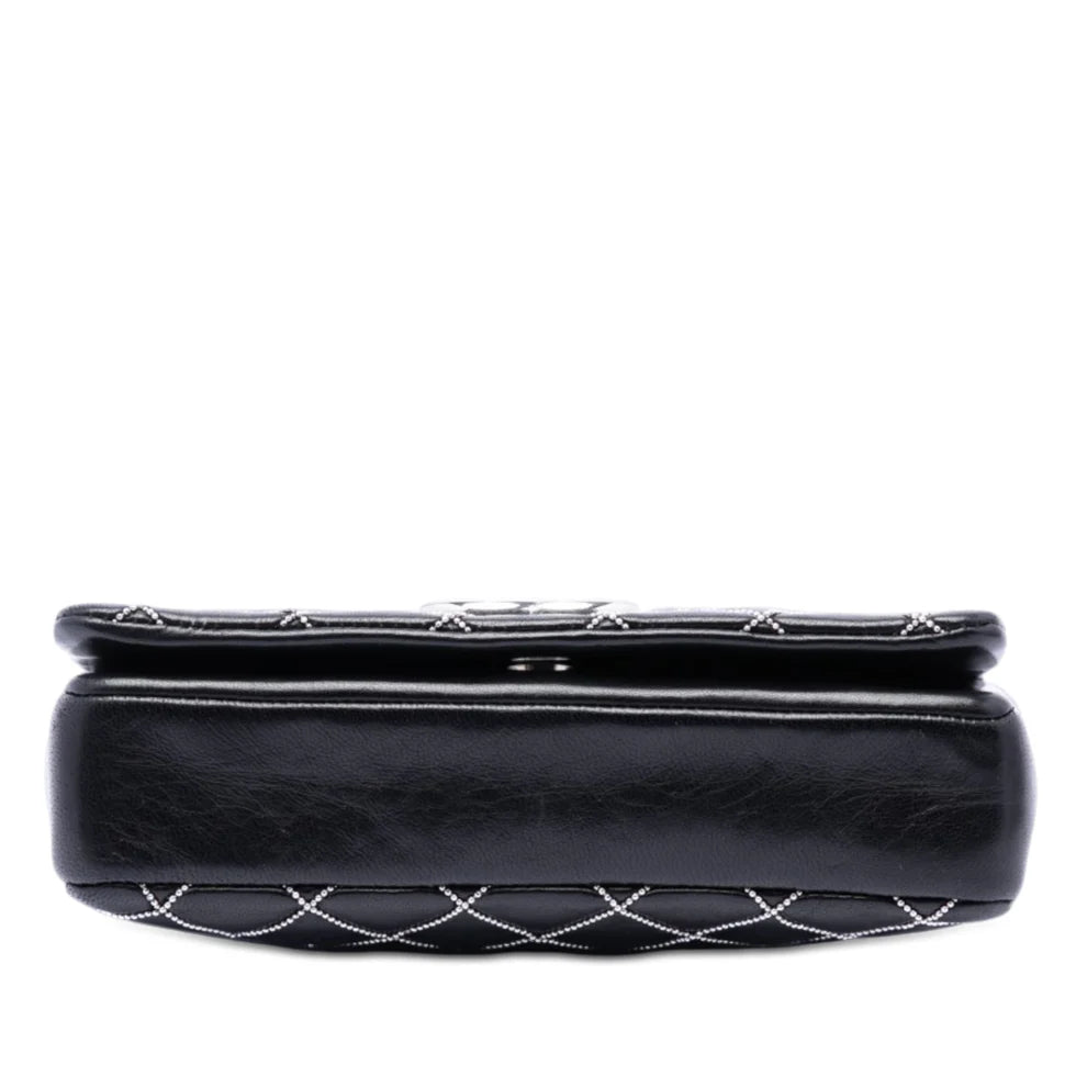 Chanel Mini CC Quilted Lambskin Beaded Full Flap Bag