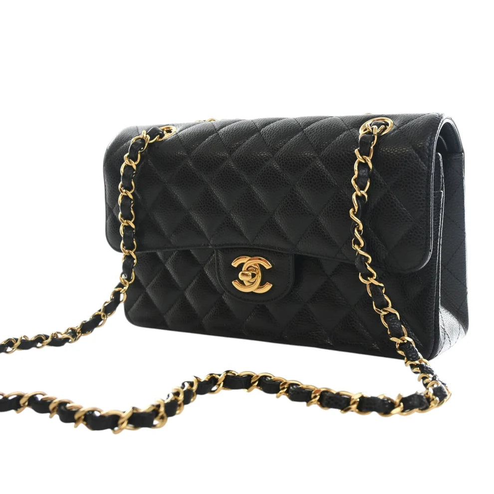 Chanel Small Classic Caviar Double Flap Bag