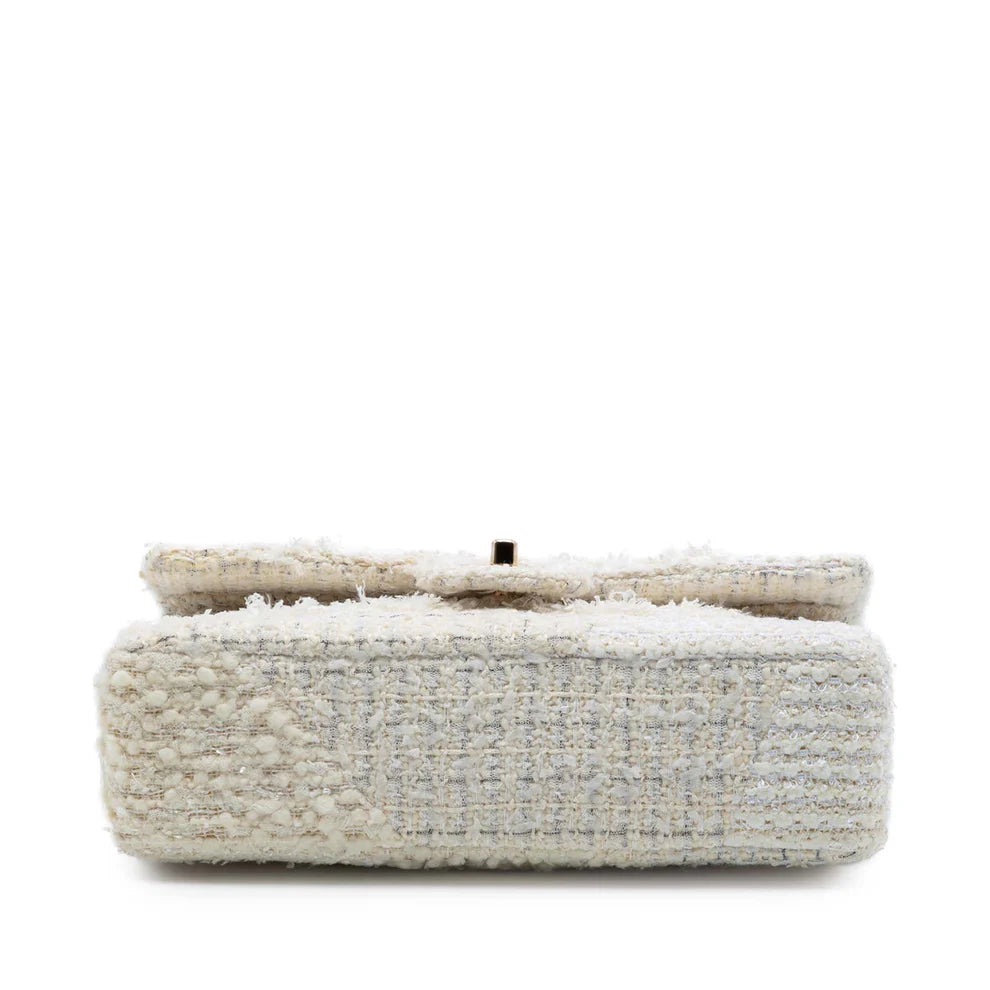 Chanel Medium Classic Tweed Patchwork Double Flap Bag