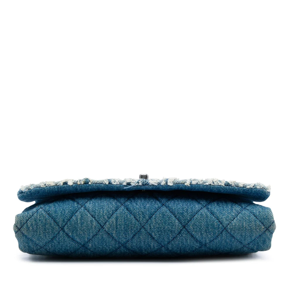 Chanel CC Denim Fringe Single Flap Bag