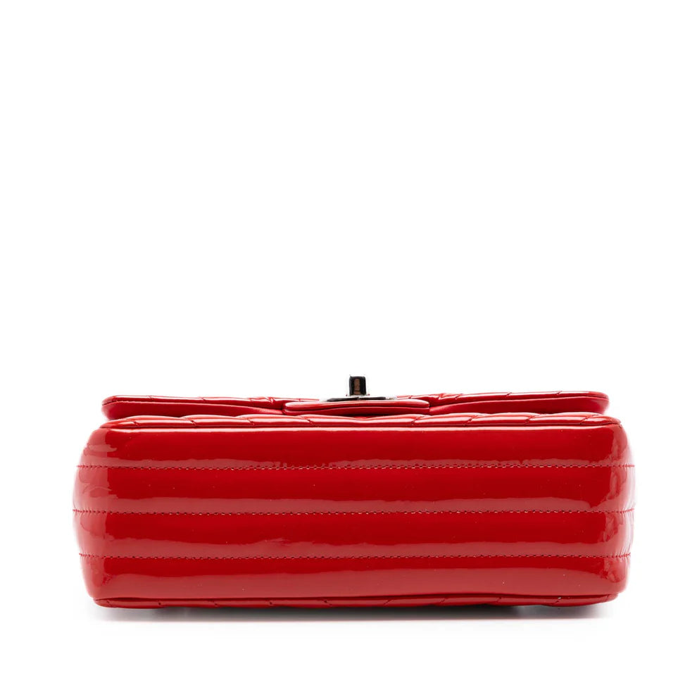Chanel Mini Rectangular Classic Chevron Patent Single Flap Bag