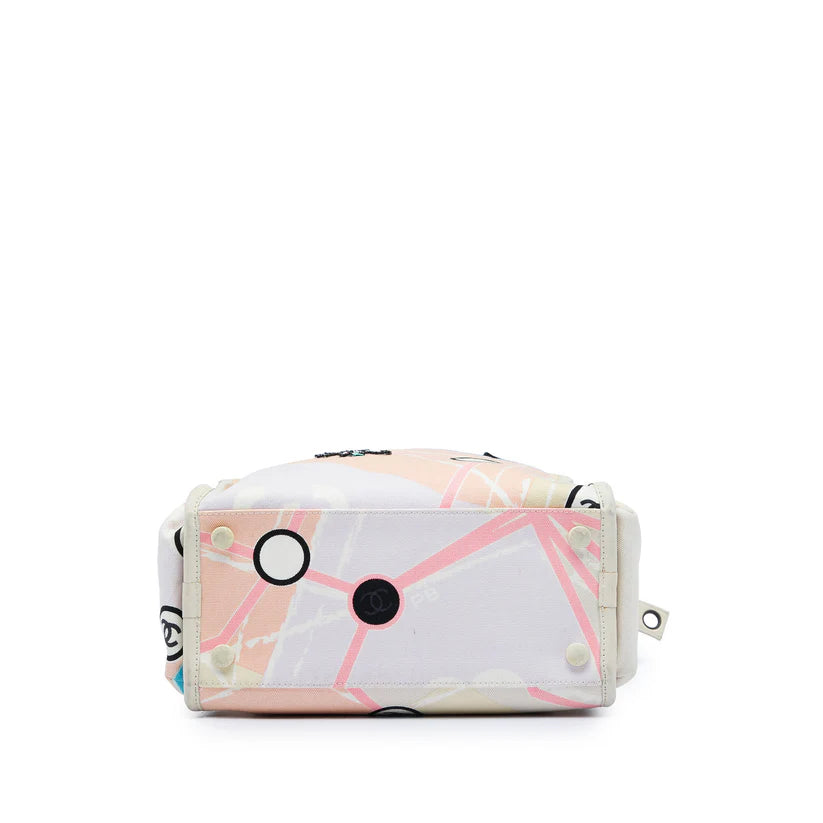 Chanel Canvas Eiffel Tower Handbag Bag
