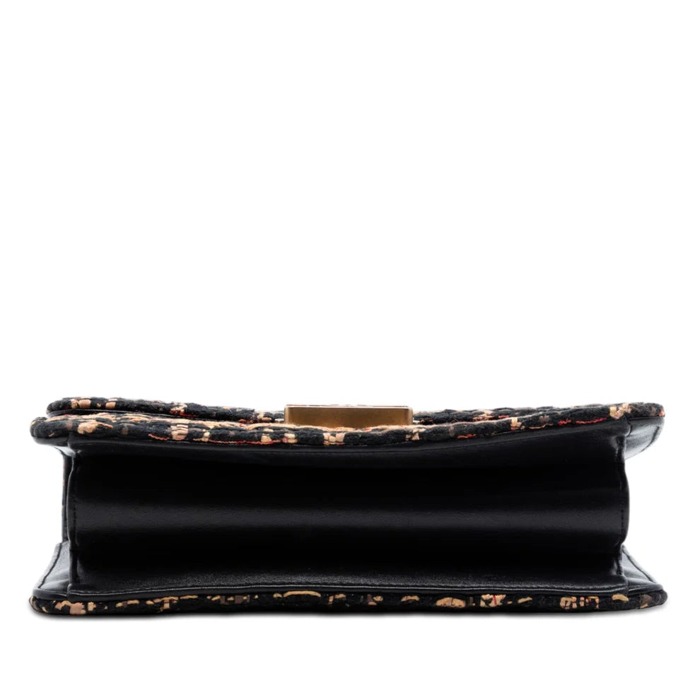 Chanel Medium Quilted Tweed Beauty Lock Flap Bag