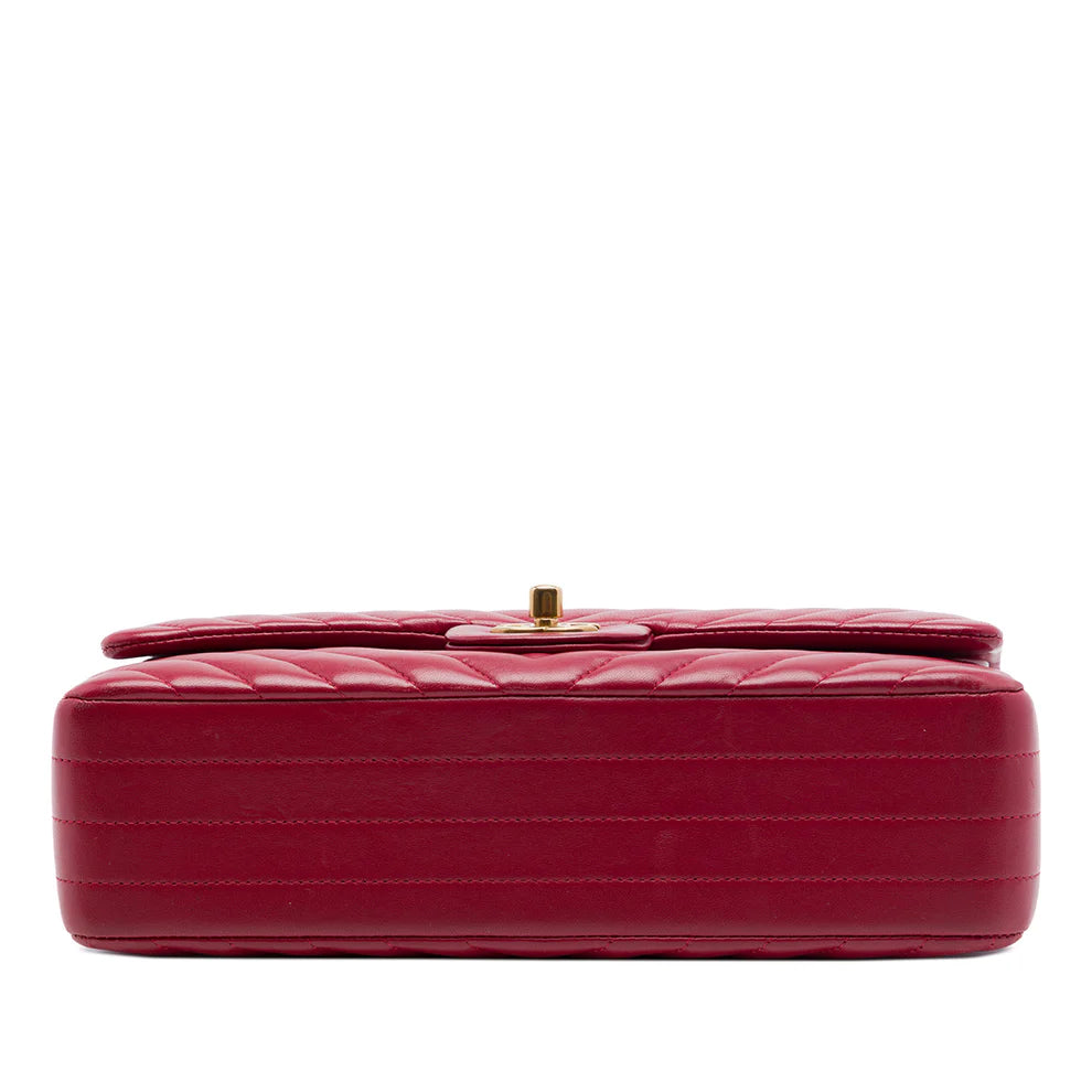 Chanel Medium Classic Chevron Lambskin Double Flap Bag