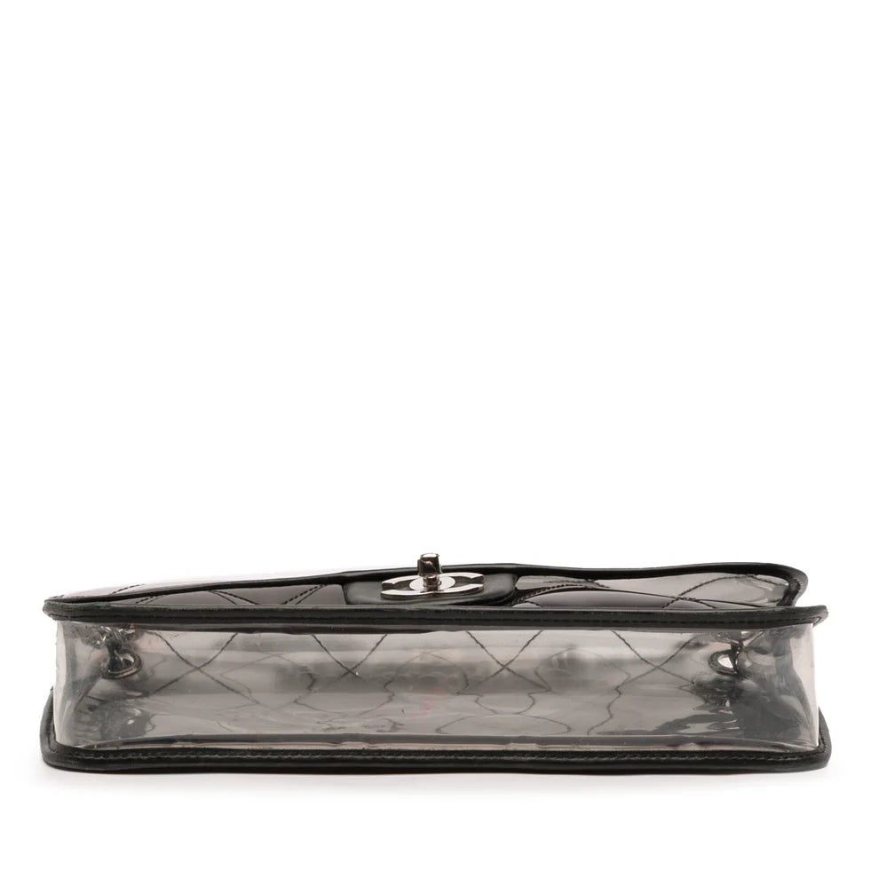 Chanel Stitched PVC and Calfskin Naked Flap bag