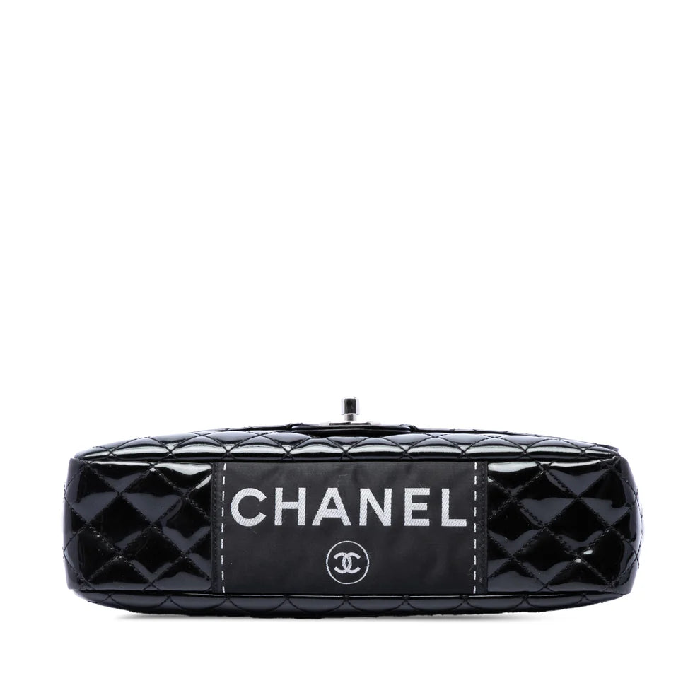 Chanel Medium Quilted Patent Secret Label Flap Bag