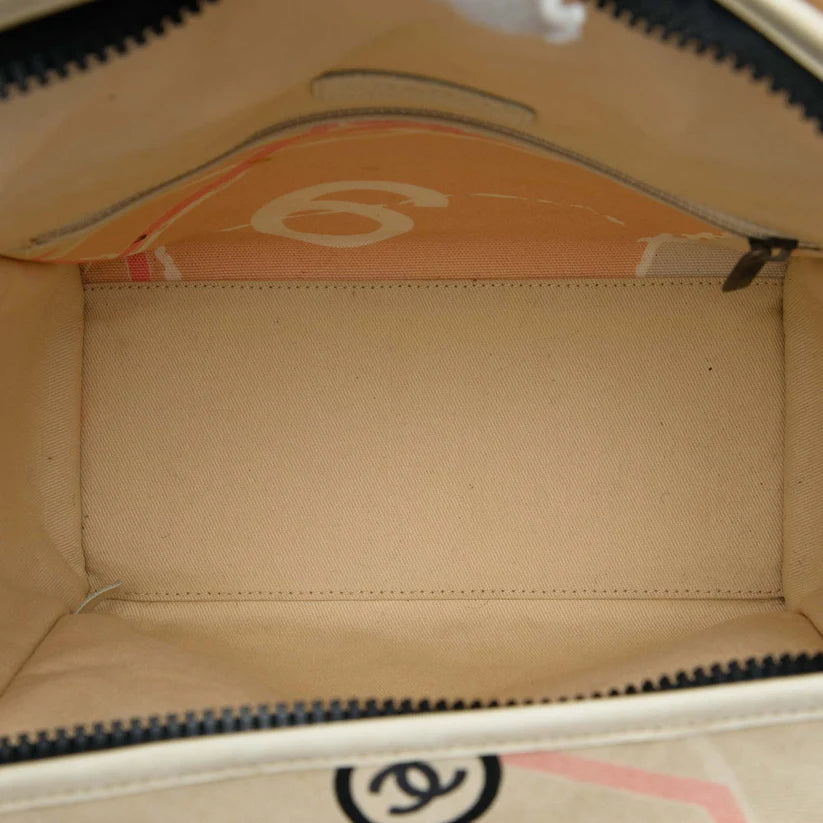 Chanel Canvas Eiffel Tower Handbag Bag
