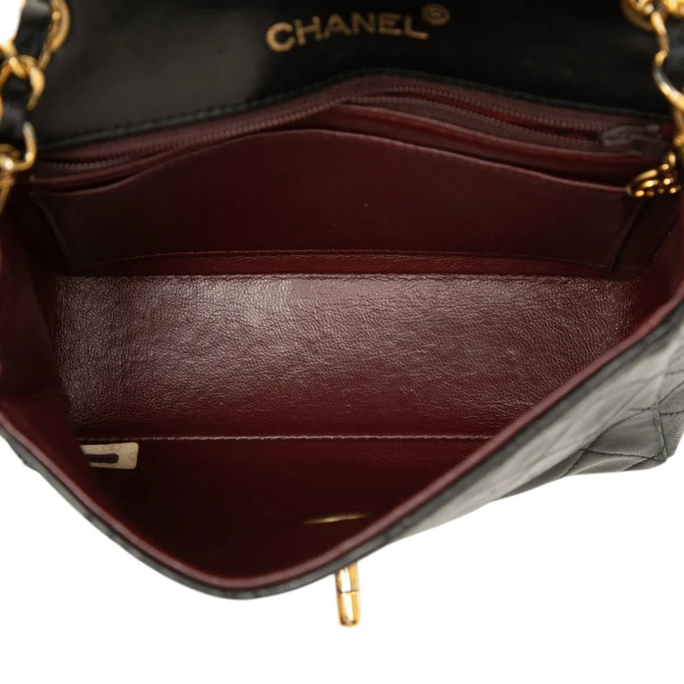 Chanel Mini Square Classic Lambskin Single Flap Bag
