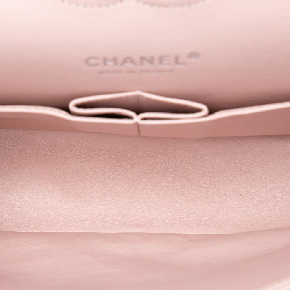 Chanel Medium Classic Tricolor Lambskin Double Flap Bag