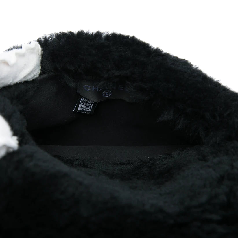 Chanel CC Shearling Muff Shoulder Bag
