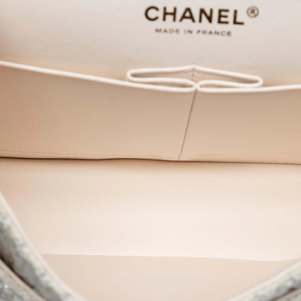 Chanel Medium Classic Tweed Patchwork Double Flap Bag