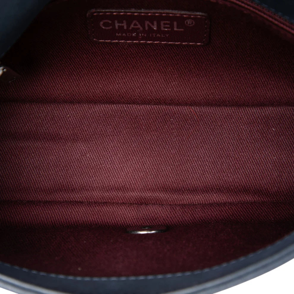Chanel Small Diamond Embossed Calfskin New Chic Flap Bag