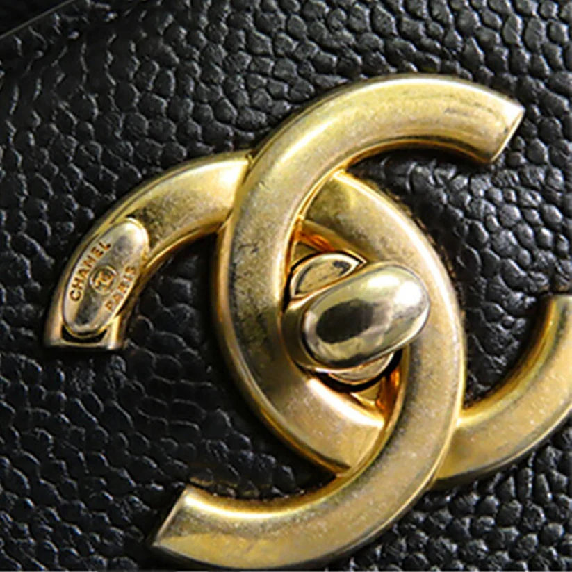 Chanel CC Caviar Satchel Bag