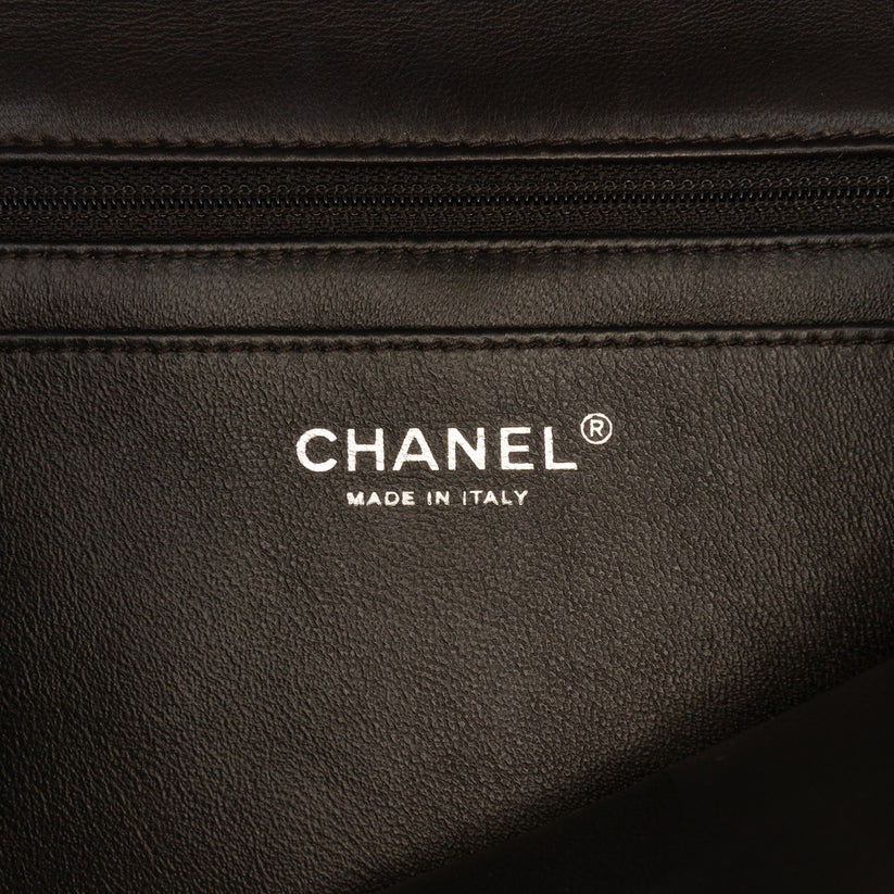 Chanel Jumbo Classic Bicolor Lambskin Twist Flap Bag