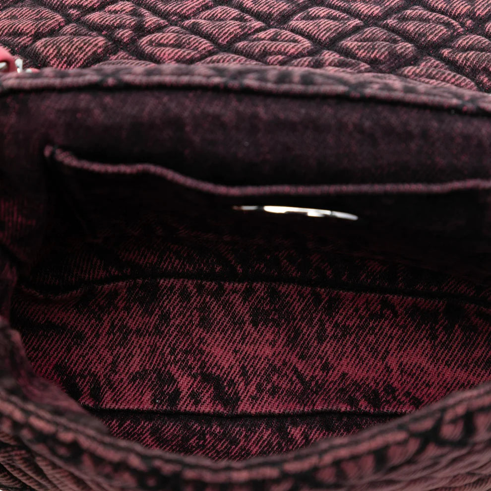 Chanel Small Square CC Quilted Denimpression Single Flap Bag