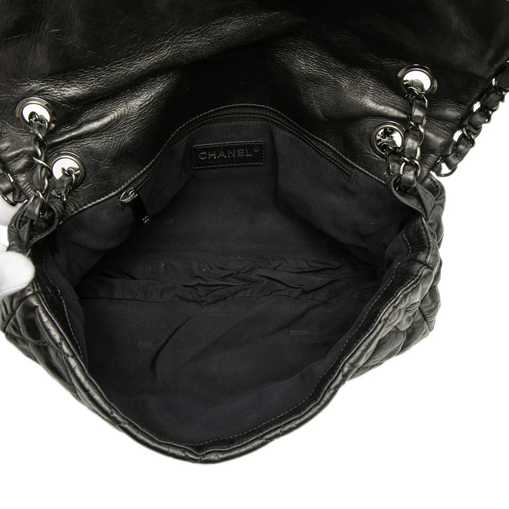 Chanel Medium Quilted Metallic Aged Calfskin Chain Me Flap Bag