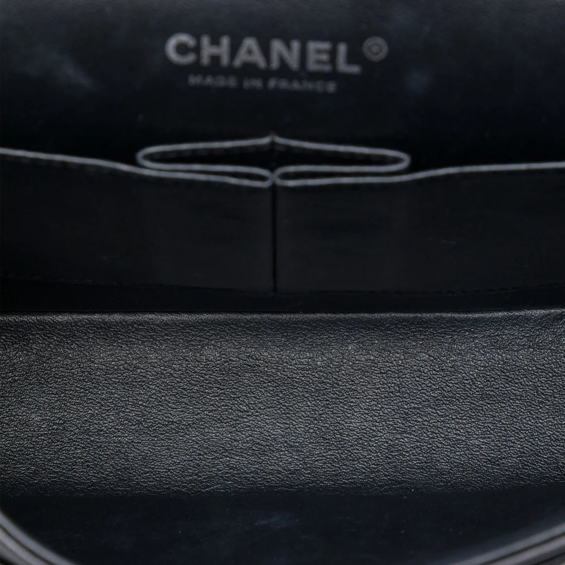 Chanel Medium Classic Chevron Lambskin So Black Double Flap Bag