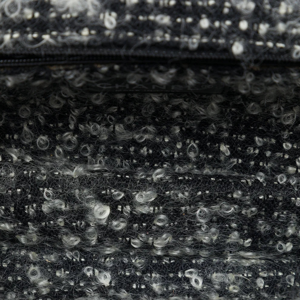 Chanel CC Quilted Lambskin Tweedy Flap Bag