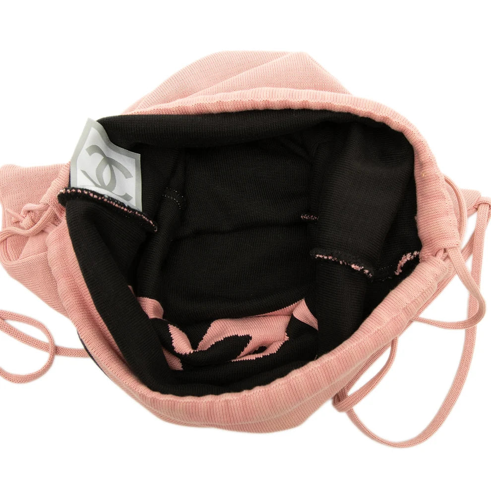 Chanel CC Sport Line Jersey Drawstring Backpack Bag
