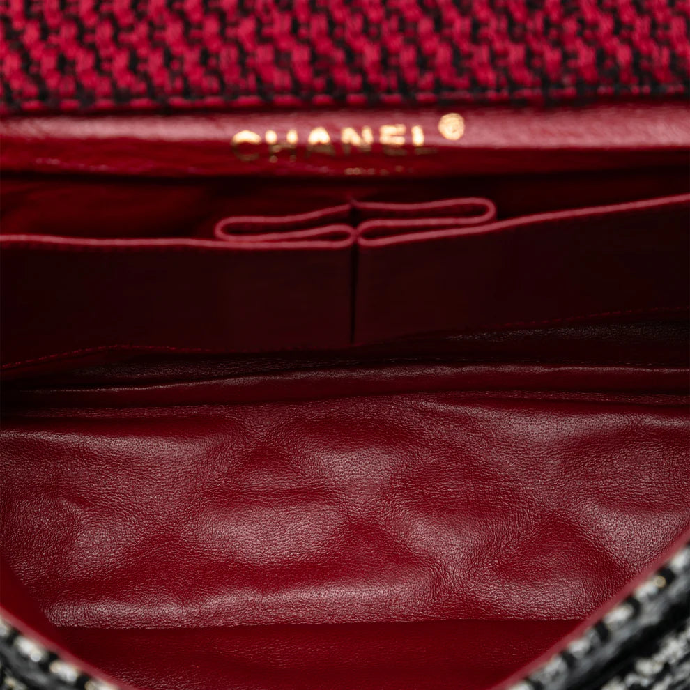 Chanel Medium CC Tweed Multi Print Double Flap Bag