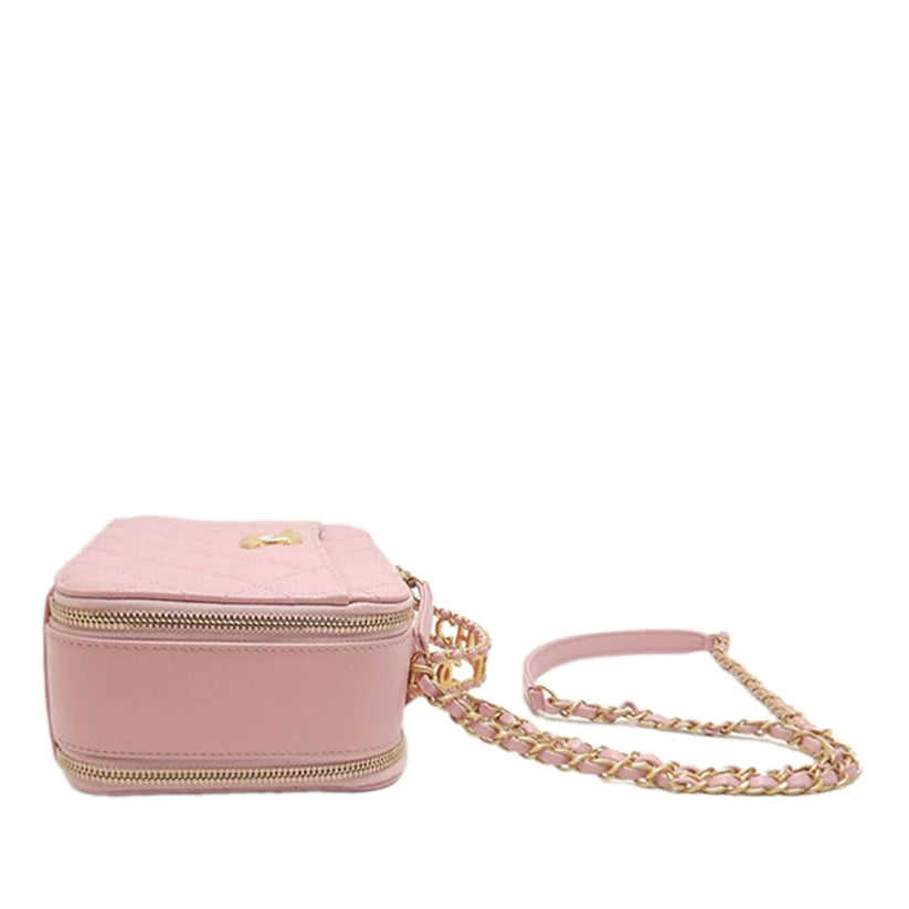 Chanel Small Quilted Caviar Pick Me Up Vanity Case Bag