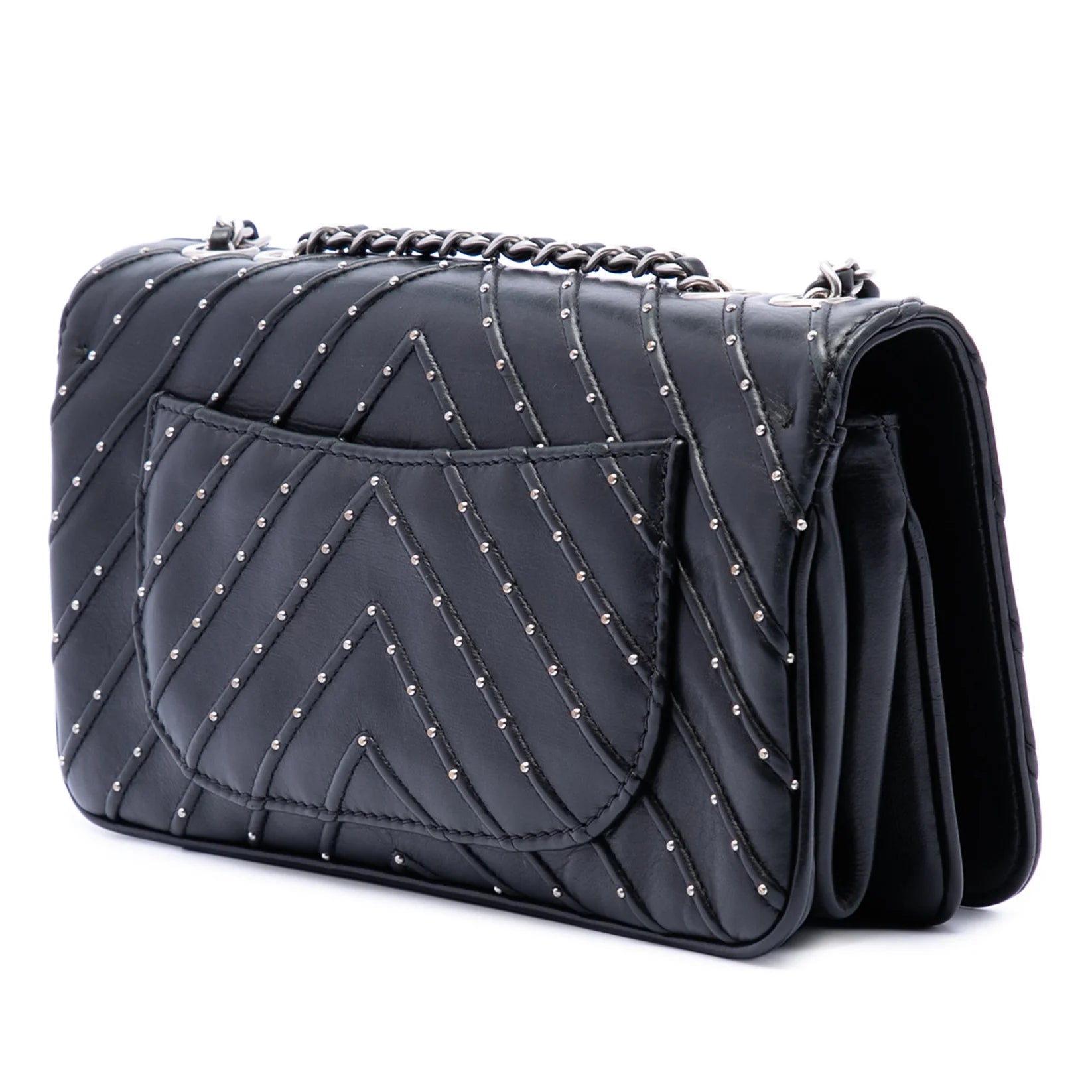 Chanel Chevron Lambskin Stud Wars Full Flap