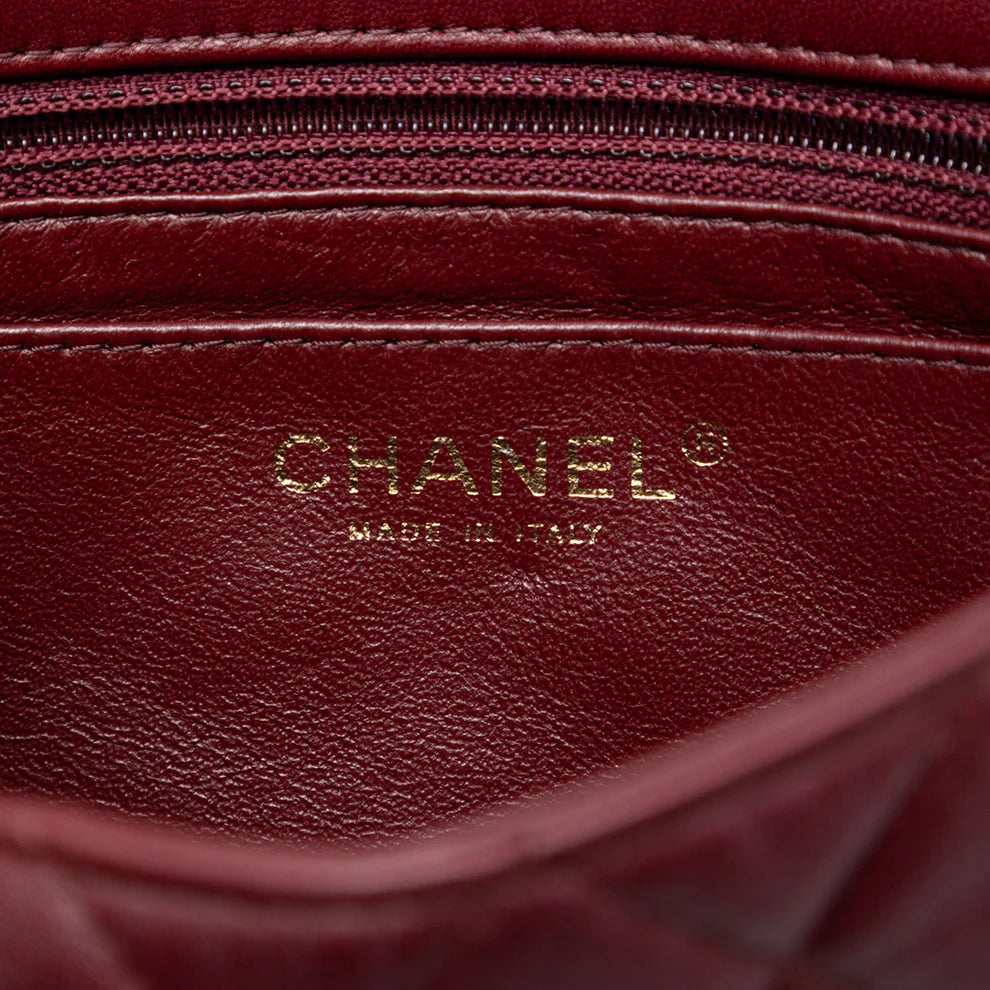 Chanel Mini Rectangular Classic Tricolor Lambskin Single Flap Bag
