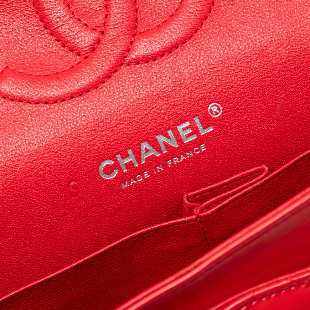 Chanel Medium Classic Bicolor Patent Double Flap Bag
