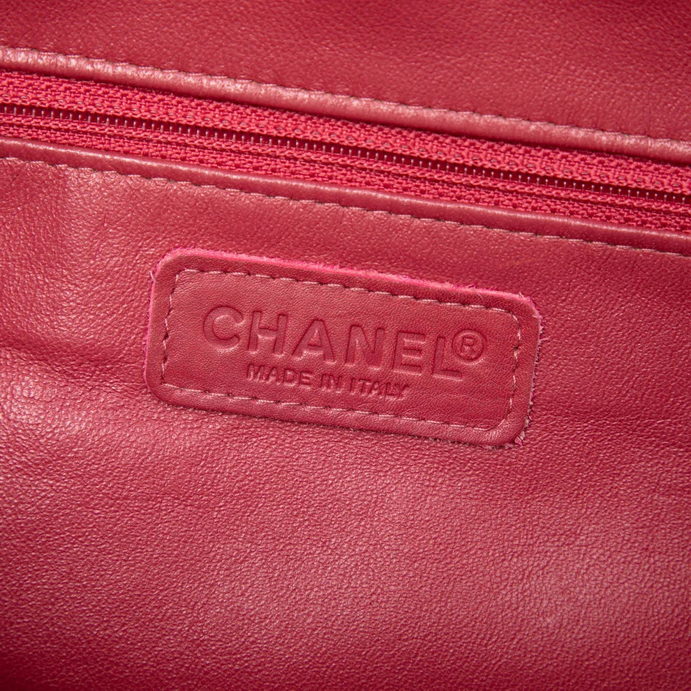Chanel Small Quilted Calfskin Logo Bowler Bag