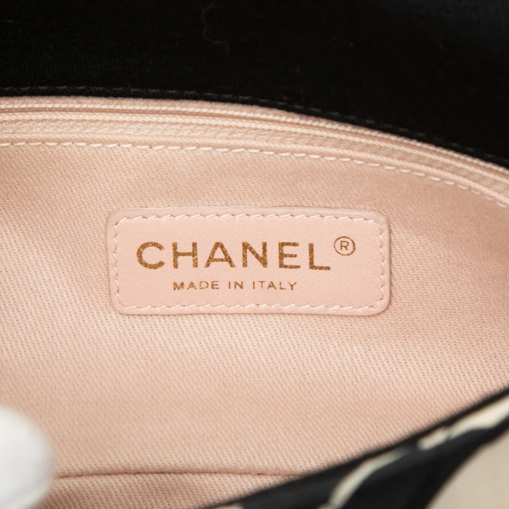 Chanel Mini Rectangular Printed Nylon and Jersey Patchwork Single Flap Bag