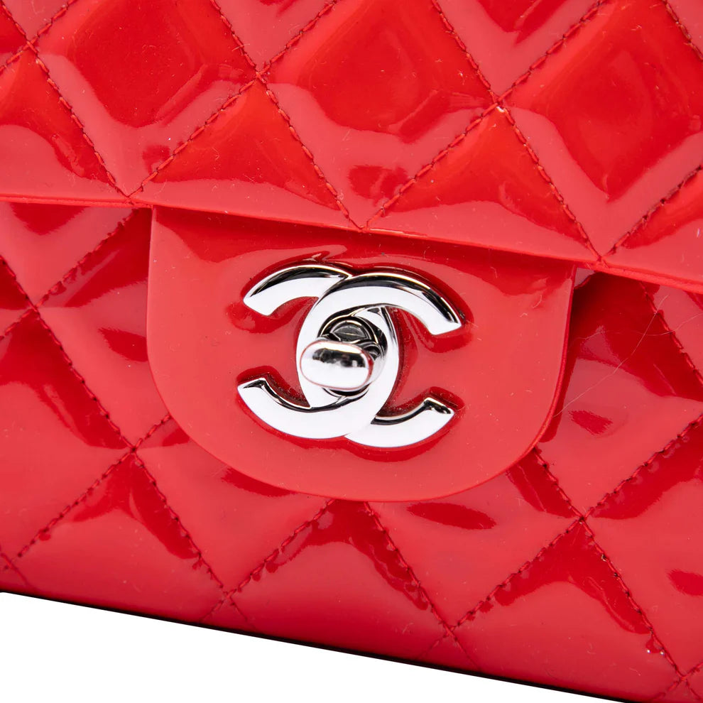 Chanel Medium Classic Patent Double Flap Bag