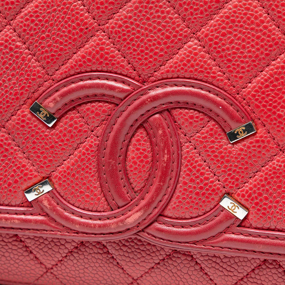 Chanel Medium Caviar CC Filigree Flap Bag