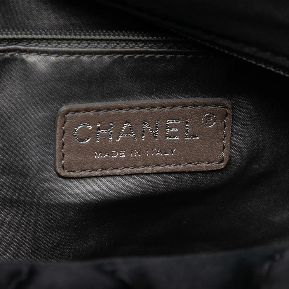 Chanel Extra Large CC Quilted Satin Single Flap Bag
