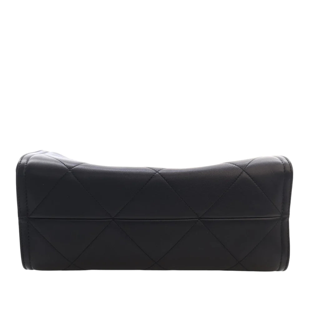 Chanel CC Quilted Lambskin Shopping Tote Bag
