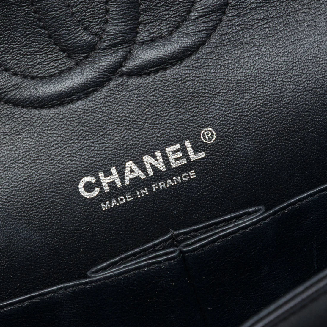 Chanel Medium Classic Chevron Lambskin So Black Double Flap Bag