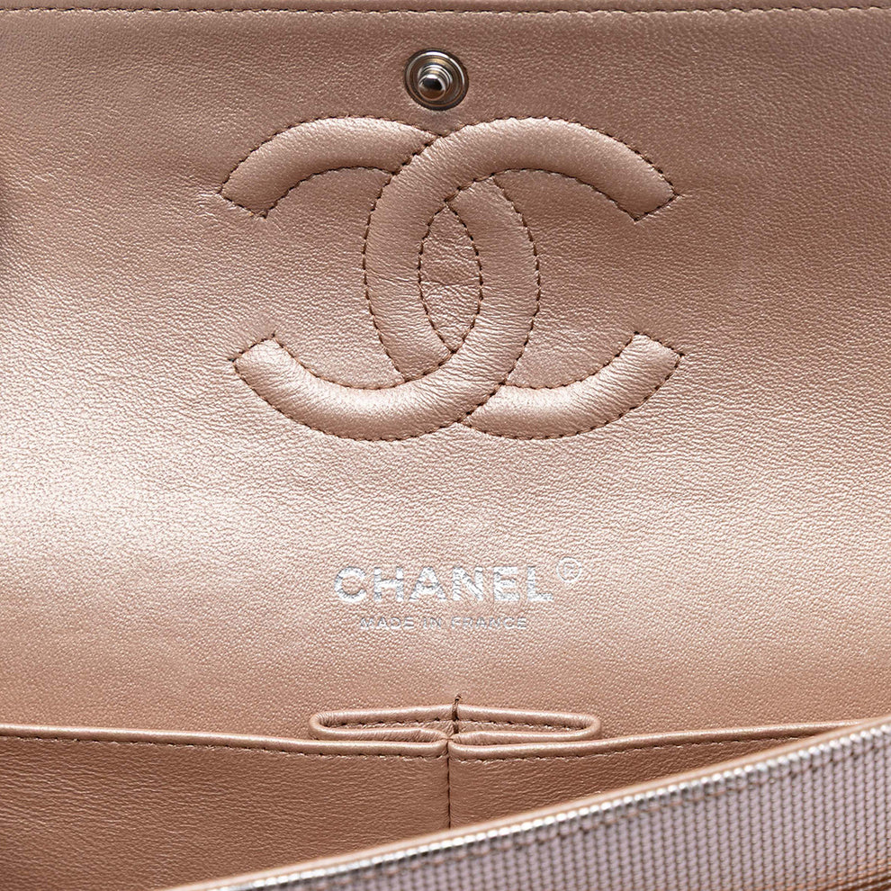 Chanel Medium Classic Calfskin Pixel Effect Double Flap Bag
