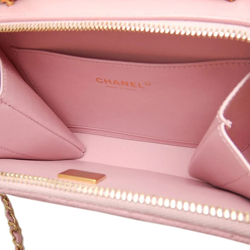 Chanel Small Quilted Caviar Pick Me Up Vanity Case Bag