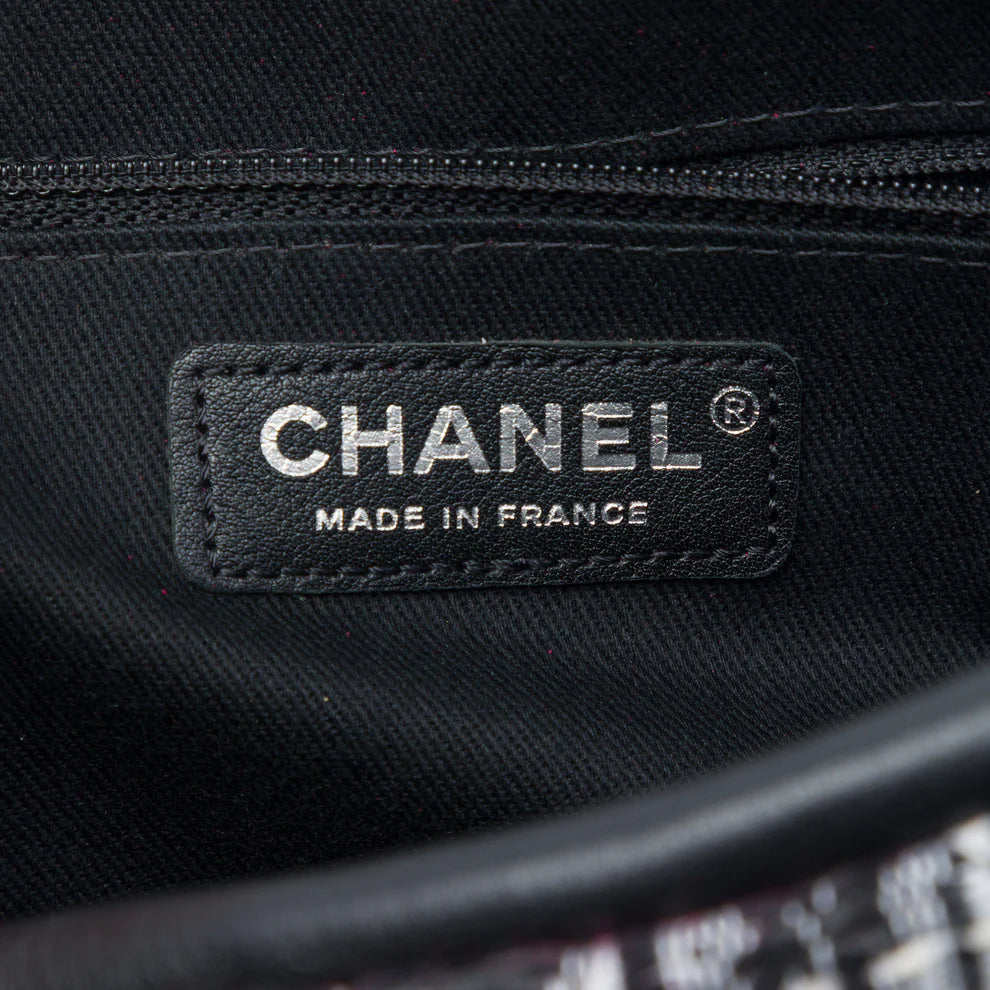 Chanel Quilted Tweed Fantasy Easy Flap Bag